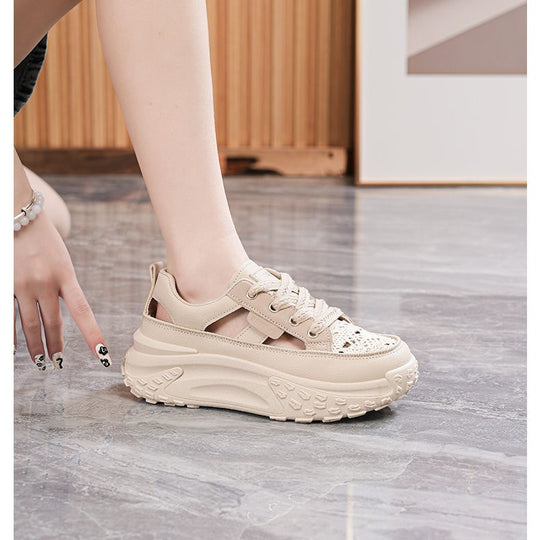 Damen Sportliche Sneaker mit luftiger Netzstruktur und extra hohem Komfort EB