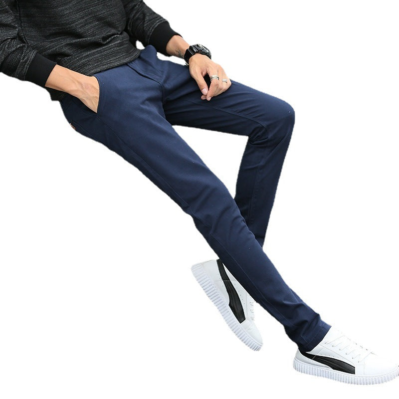 Herren modische Chino-Hose mit schmalem Schnitt und praktischen Taschen EB