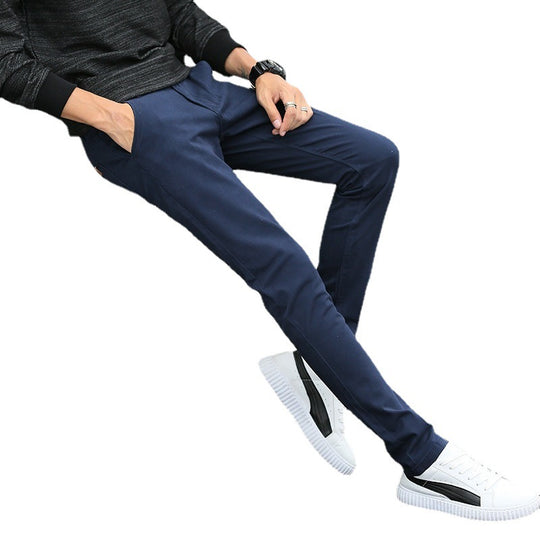 Herren modische Chino-Hose mit schmalem Schnitt und praktischen Taschen EB
