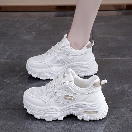 Damen Sportliche Sneakers mit ergonomischem Dämpfungssystem und luftdurchlässiger Mesh-Oberfläche EB