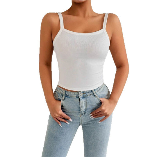 Damen Trägershirt aus Rippenstoff mit figurbetontem Schnitt EB