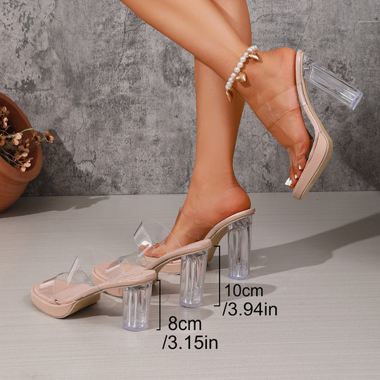 Damen Transparente High-Heels EB