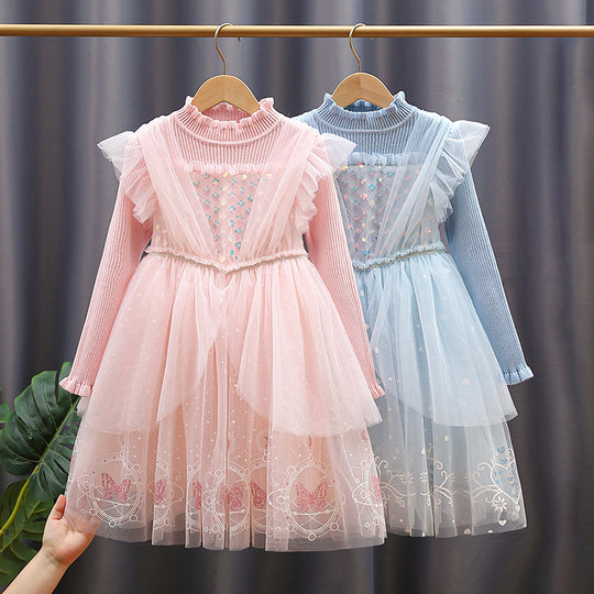 Mädchen Festliches Kleid im Prinzessinnen-Stil EB