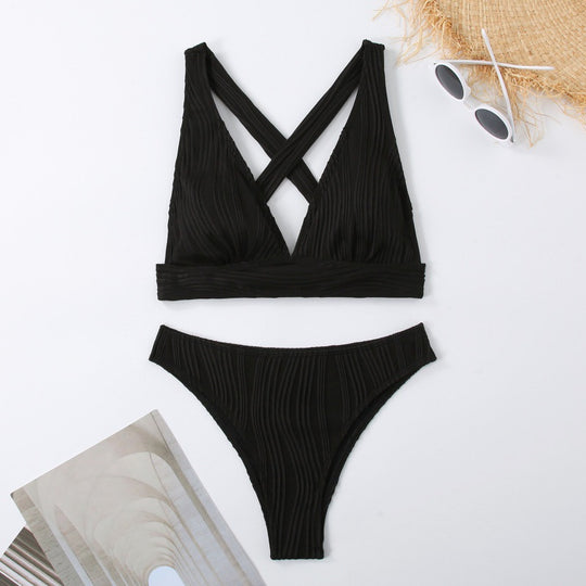 Damen Design Bikini mit gerafften Details EB