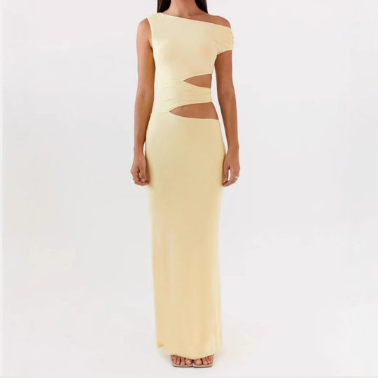 Damen Elegantes Maxikleid mit raffinierten Cut-Out-Details und figurbetontem Schnitt EB