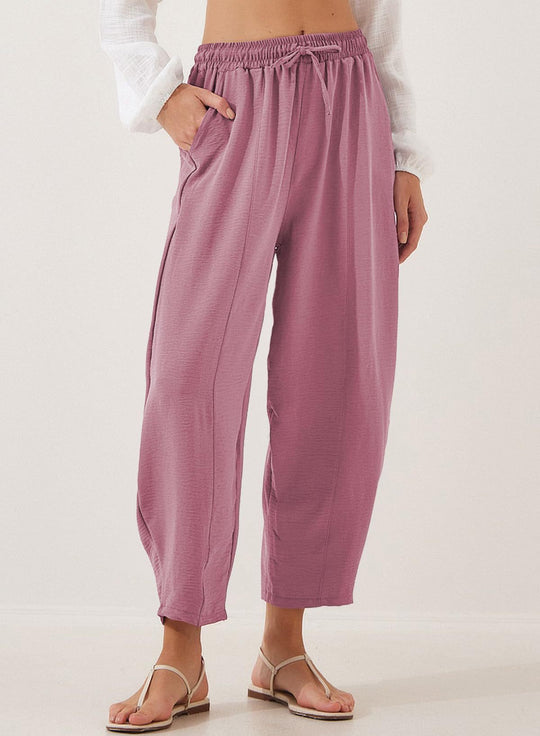 Damen Lockerer Fit Leichte Hosen EB
