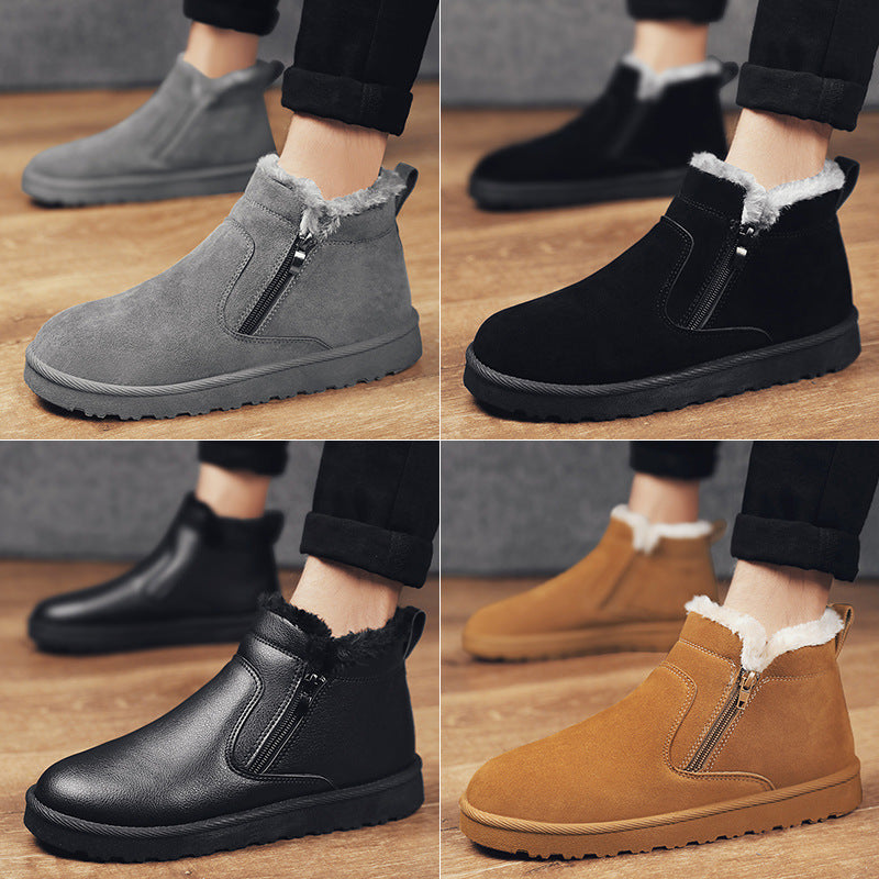 Damen Bequeme Ankle Boots aus Wildleder mit isolierendem Innenfutter EB