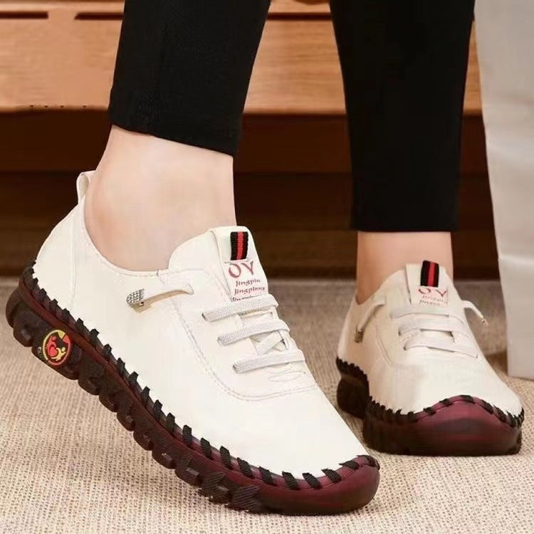 Damen Bequeme und stilvolle Freizeit-Schuhe mit elastischem Schnürsystem EB