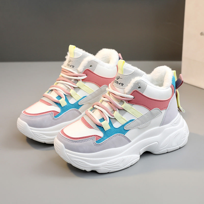 Damen Winter Sneakers mit kuscheligem Innenfutter und sportivem Design EB