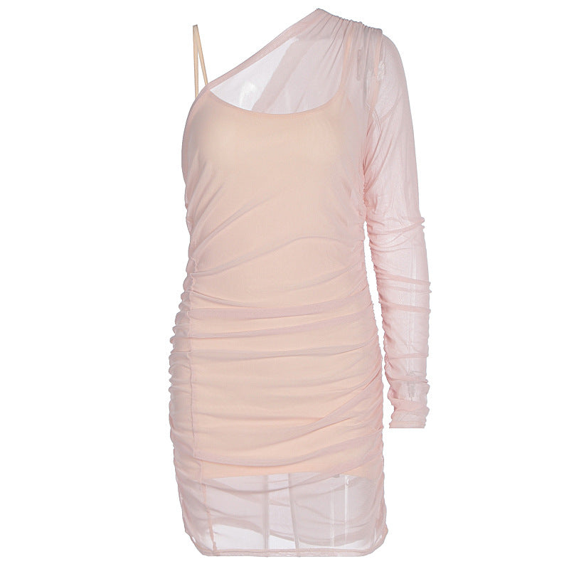 Damen Bodycon Kleid mit verstellbaren Trägern EB