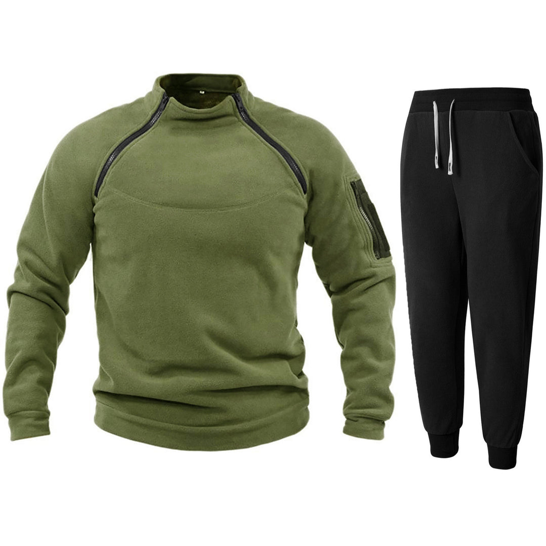 Herren Funktions-Fleecejacke mit elastischen Sporthosen EB