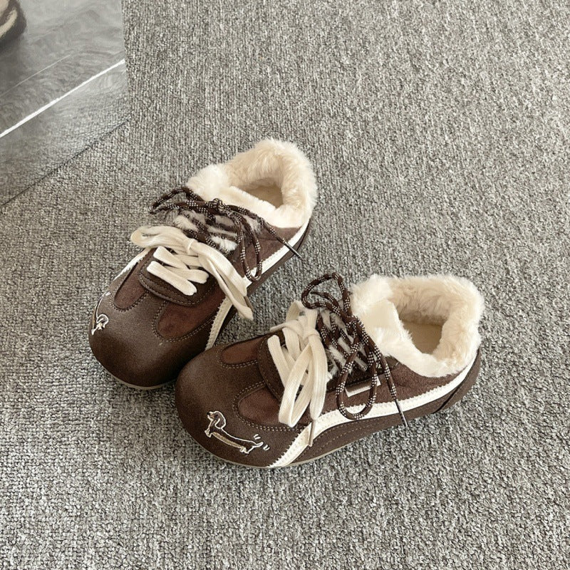 Damen bequeme Sneaker mit weichem Futter EB