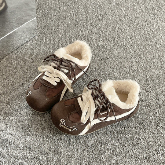 Damen bequeme Sneaker mit weichem Futter EB