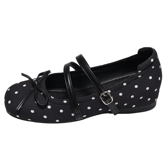 Damen Ballerinas mit komfortablem Fußbett und dekorativem Riemen EB