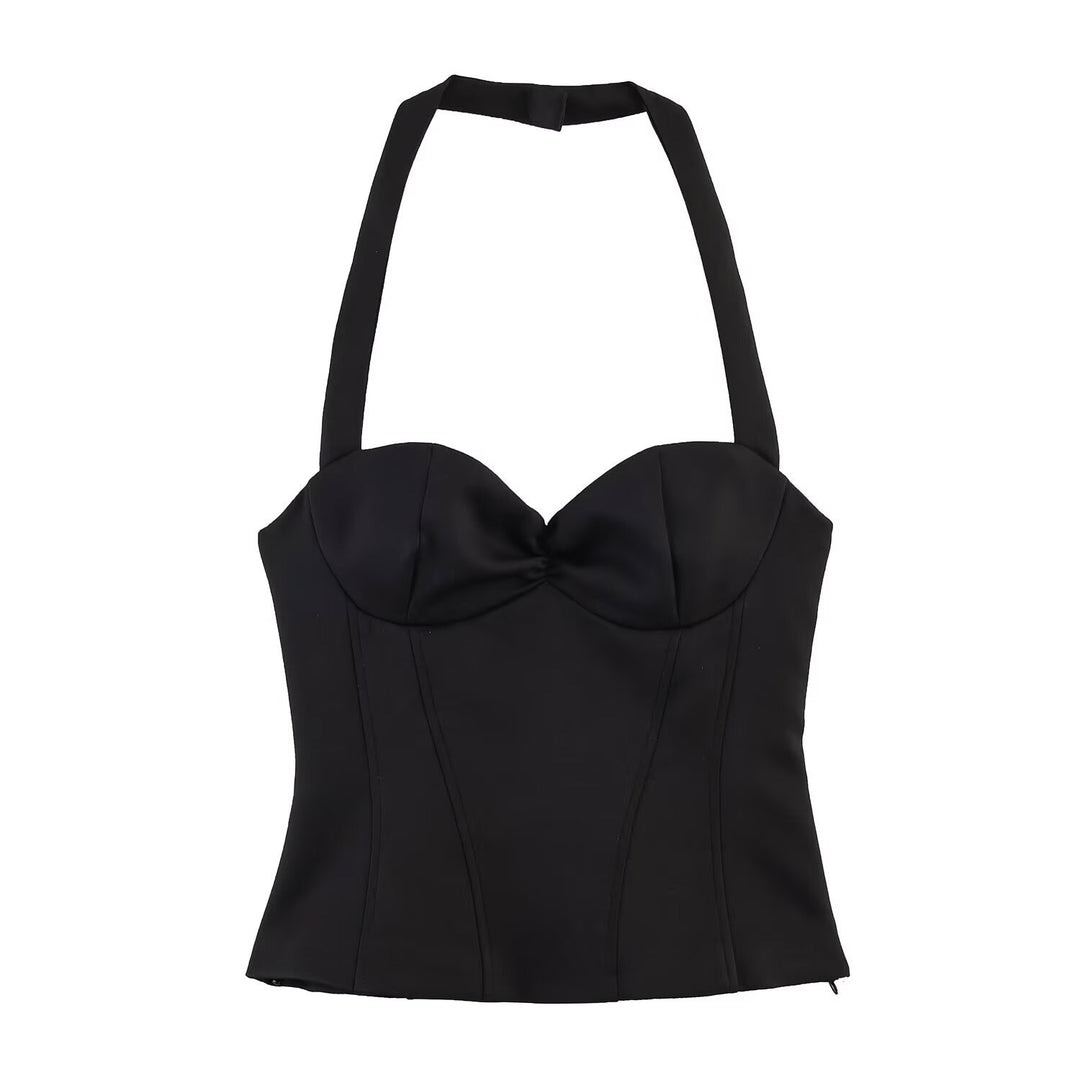 Damen Kombination aus kurzem Oberteil und Shorts EB