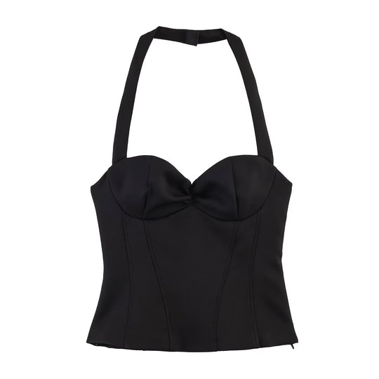 Damen Kombination aus kurzem Oberteil und Shorts EB