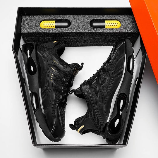Unisex City-Performance-Sneaker mit luftgepolsterter Pod-Zwischensohle, atmungsaktivem Mesh-Obermaterial und verstärkter Fersenkappe EB