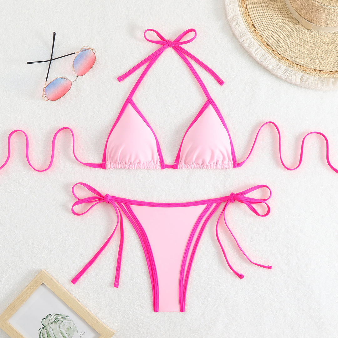 Damen Triangel-Bikini mit verstellbaren Trägern EB