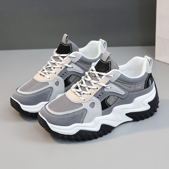Damen Sportliche Sneakers mit atmungsaktiver Netzstruktur und griffiger Sohle EB