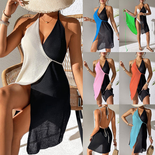Damen transparenter Strandüberwurf mit stilvollem Design EB