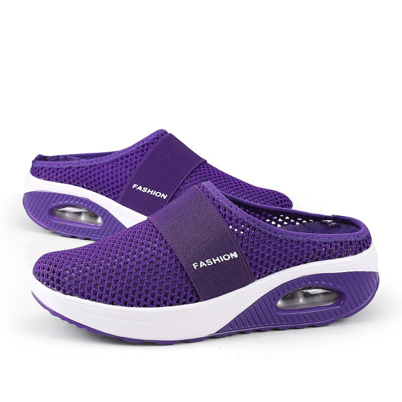 Damen Atmungsaktive Clogs mit dämpfender Sohle und flexibler Passform EB