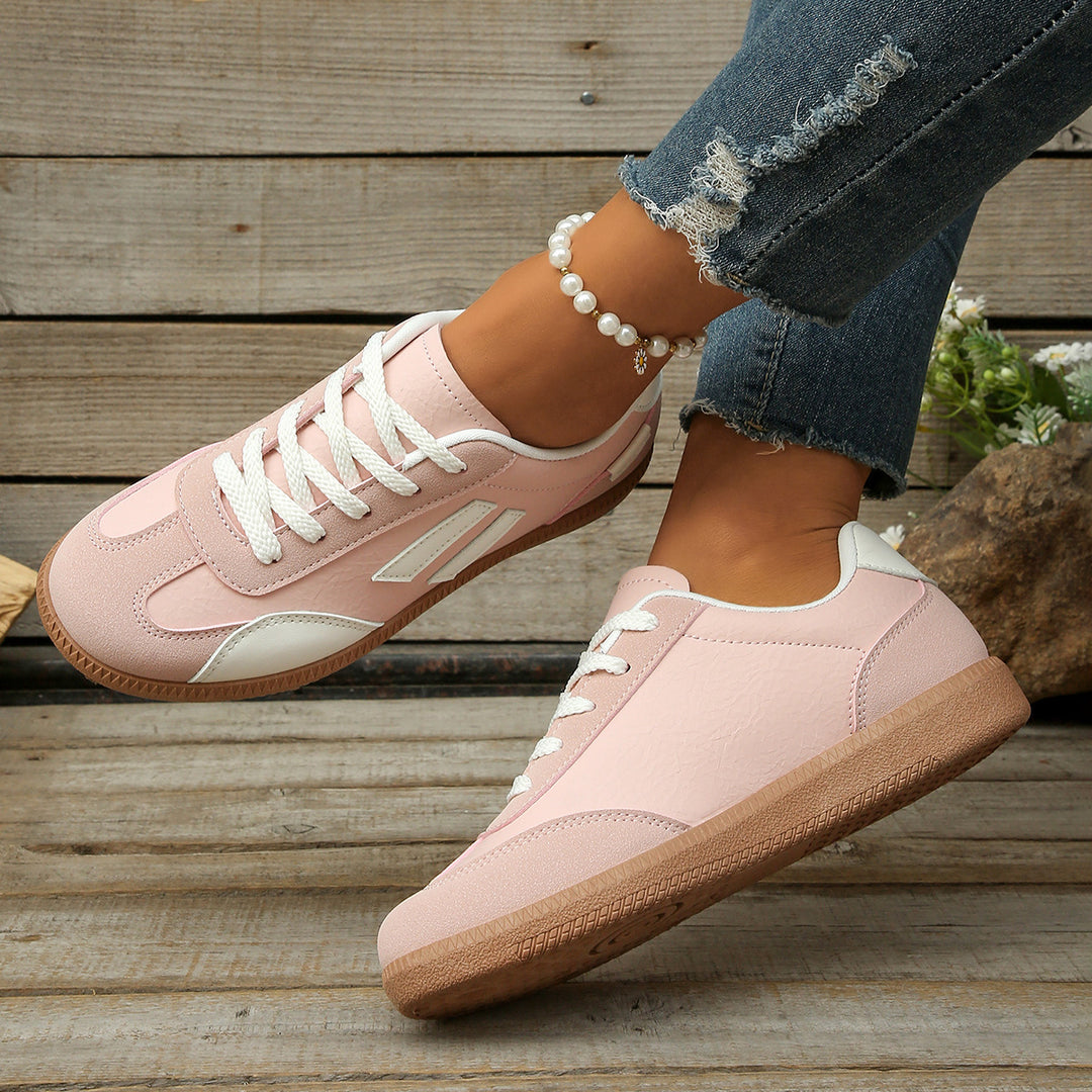 Damen sportliche Sneakers mit griffiger Laufsohle und atmungsaktivem Obermaterial EB