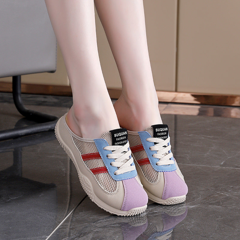 Damen Freizeit Sneakers mit atmungsaktiver Mesh-Oberfläche und rutschfester Sohle EB