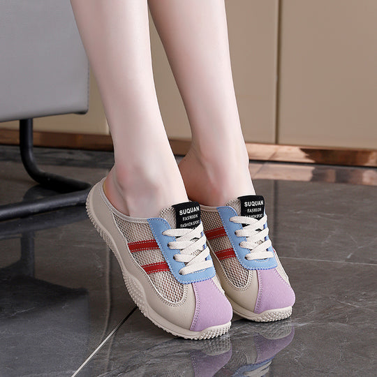 Damen Freizeit Sneakers mit atmungsaktiver Mesh-Oberfläche und rutschfester Sohle EB