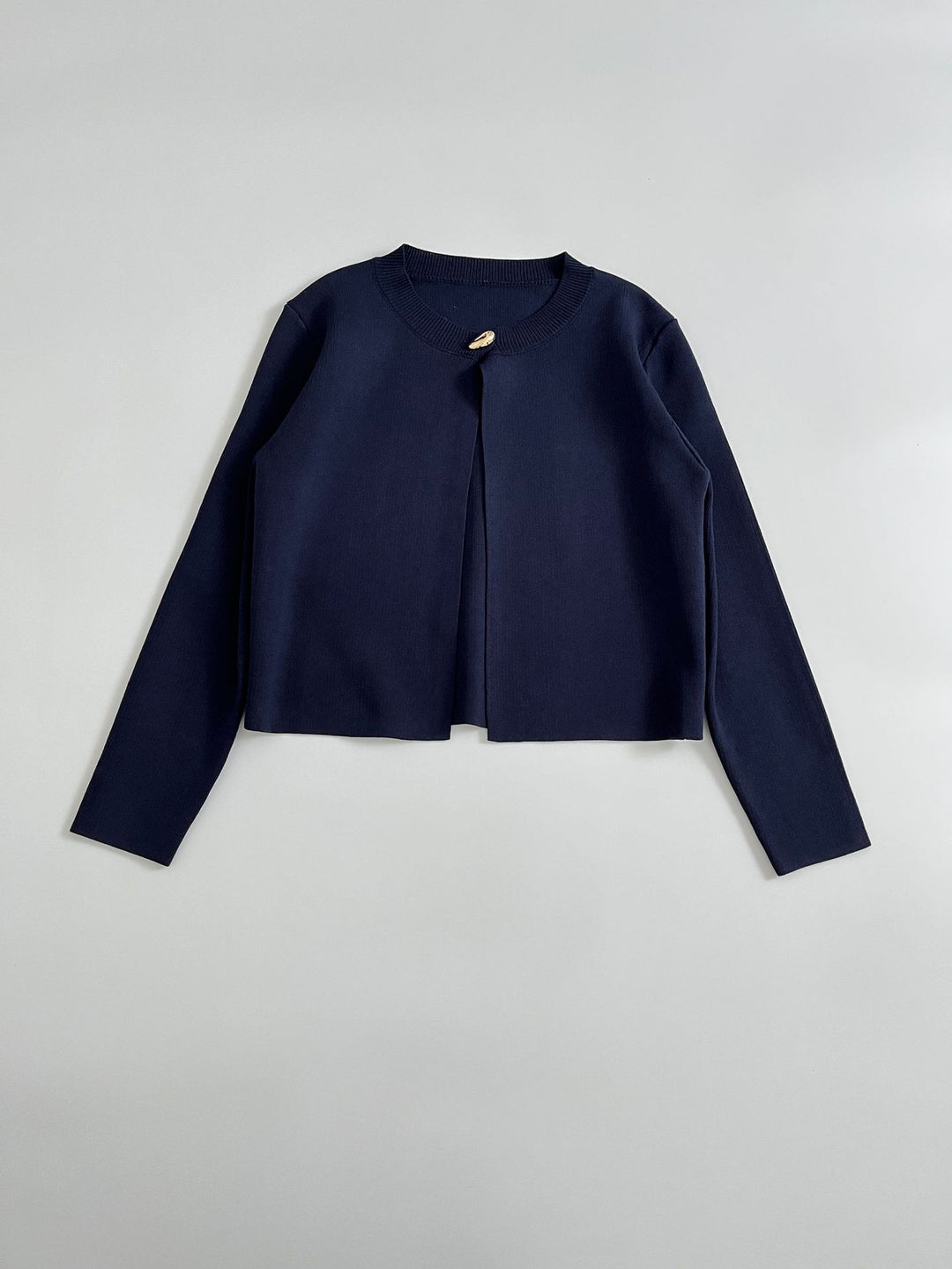 Damen elegante Strickjacke mit dekorativer Knopfdetails EB