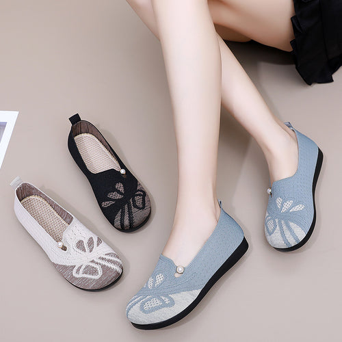 Damen Komfortable Freizeit-Slipper mit modischem Lochdesign EB