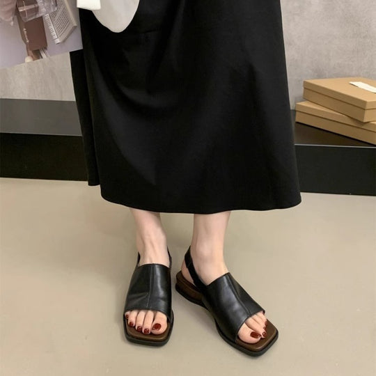 Damen elegante und bequeme Sandalen mit modischem Riemchen und ergonomischer Sohle EB