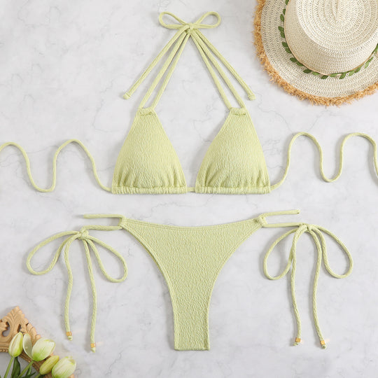 Damen Bikini-Set mit modernem Schnitt und verstellbaren Bändern EB