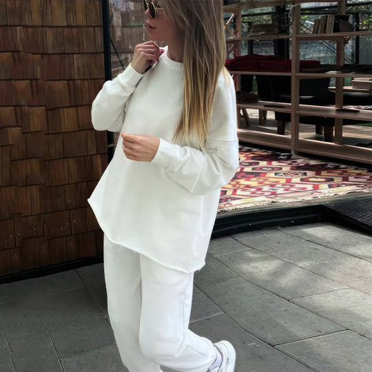 Damen kuscheliges oversized Sweatshirt und Jogginghose Set aus French Terry EB