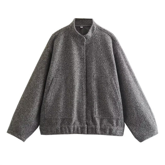 Damen elegante Oversized-Jacke EB