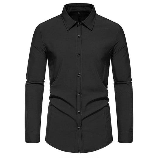 Herren modisches Langarmhemd mit elegantem Schnitt EB