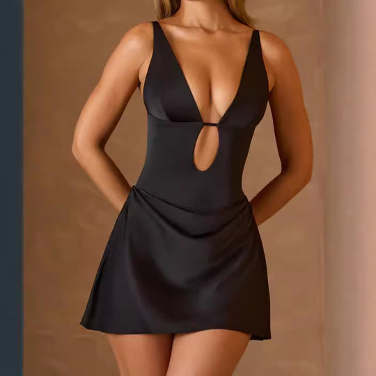 Damen Décolleté Kleid EB