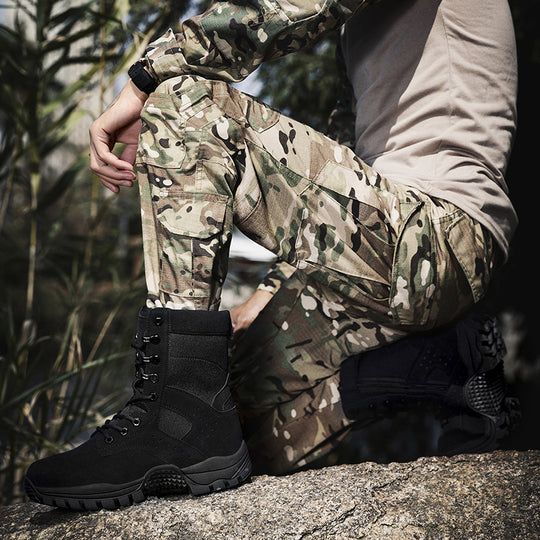 Damen Tactical Outdoor-Stiefel mit rutschfester Profilsohle und atmungsaktivem Obermaterial EB