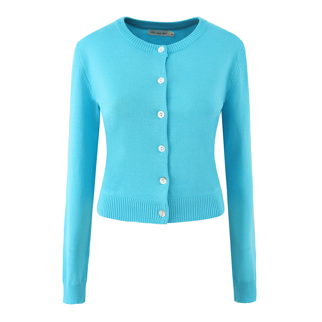 Damen Strickjacke mit eleganten Knöpfen und figurfreundlichem Schnitt EB