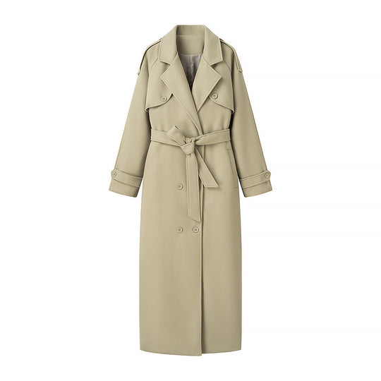 Damen Trenchcoat mit doppelter Knopfleiste und praktischem Gürtel EB