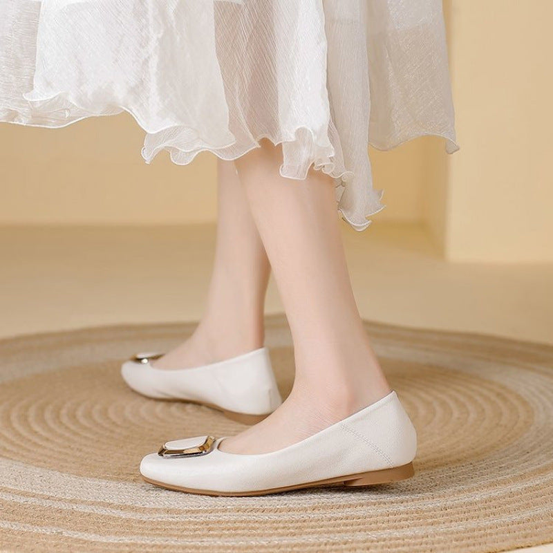 Damen Elegante Ballerinas mit funkelndem Schmuckdetail EB