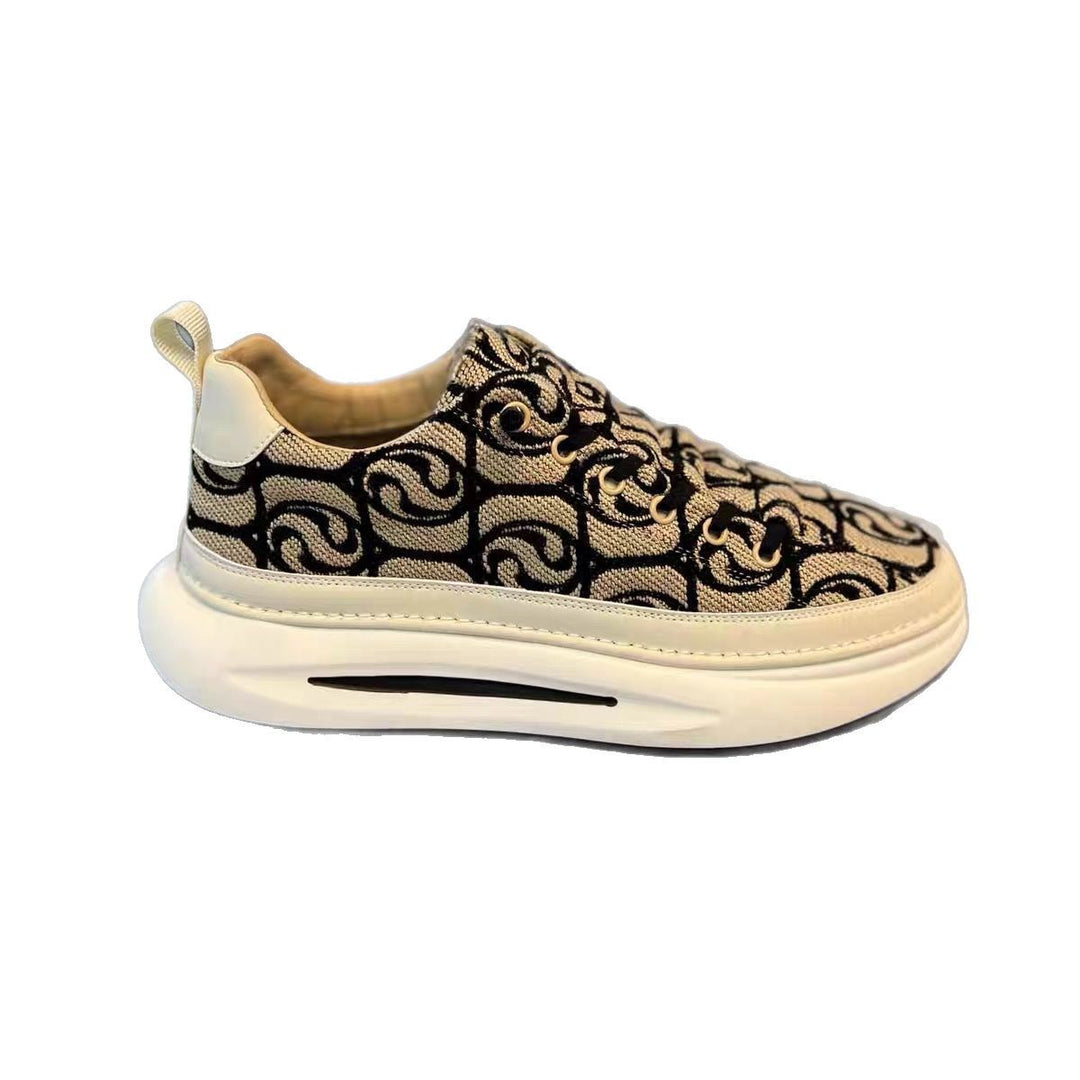 Damen Sneaker mit stilvollem Muster und gepolsterter Sohle EB