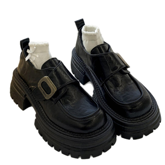 Damen Modische Chunky Stiefeletten mit komfortablem Innenfutter und strapazierfähiger Sohle EB