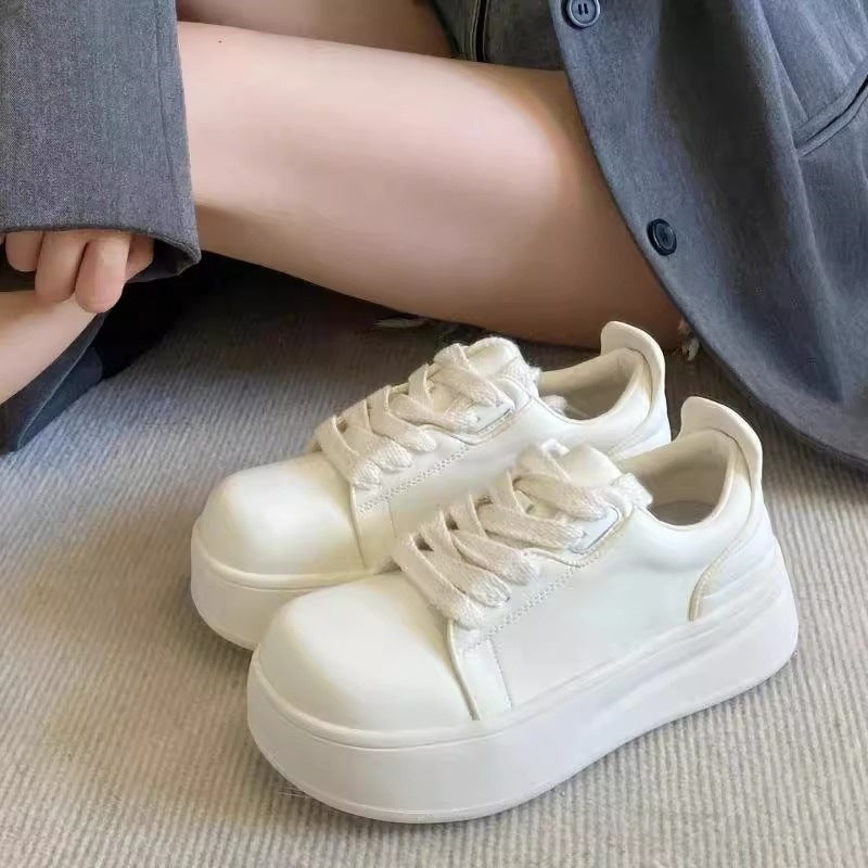 Damen Komfortable Plateau-Sneaker mit atmungsaktivem Obermaterial EB