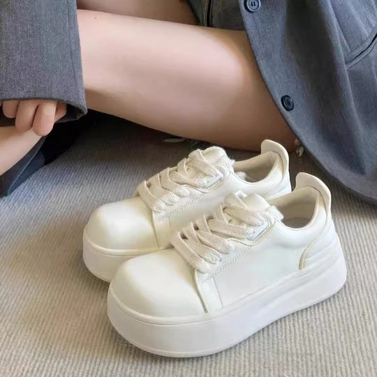 Damen Komfortable Plateau-Sneaker mit atmungsaktivem Obermaterial EB