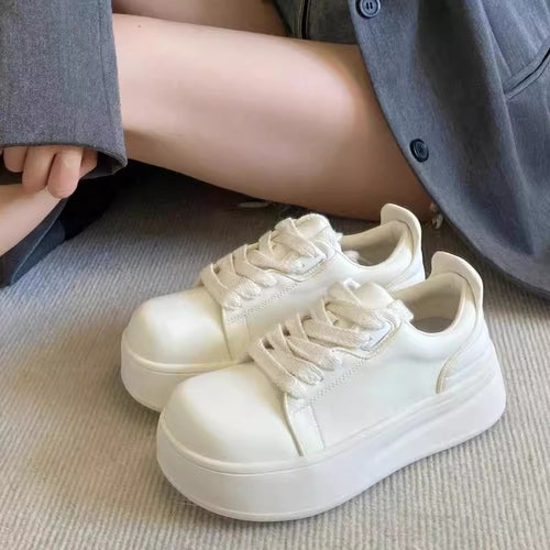 Damen Komfortable Plateau-Sneaker mit atmungsaktivem Obermaterial EB