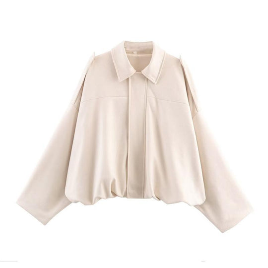 Damen Freizeitjacke im modischen Oversized-Design mit praktischen Taschen EB