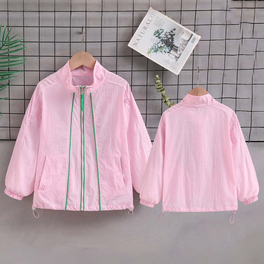 Damen nan leichte Übergangsjacke mit hohem Kragen Kordelzug Elastikbündchen und Reißverschluss R&B