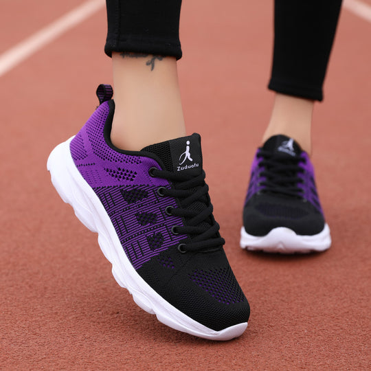 Damen Sportliche Lauf-Sneaker mit atmungsaktiver Mesh-Oberfläche EB