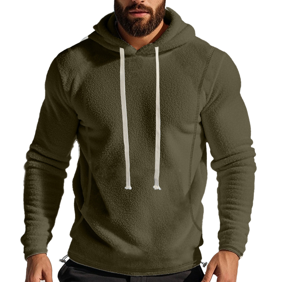 Kapuzenpullover Herren sportlich mit Kontrastnähten