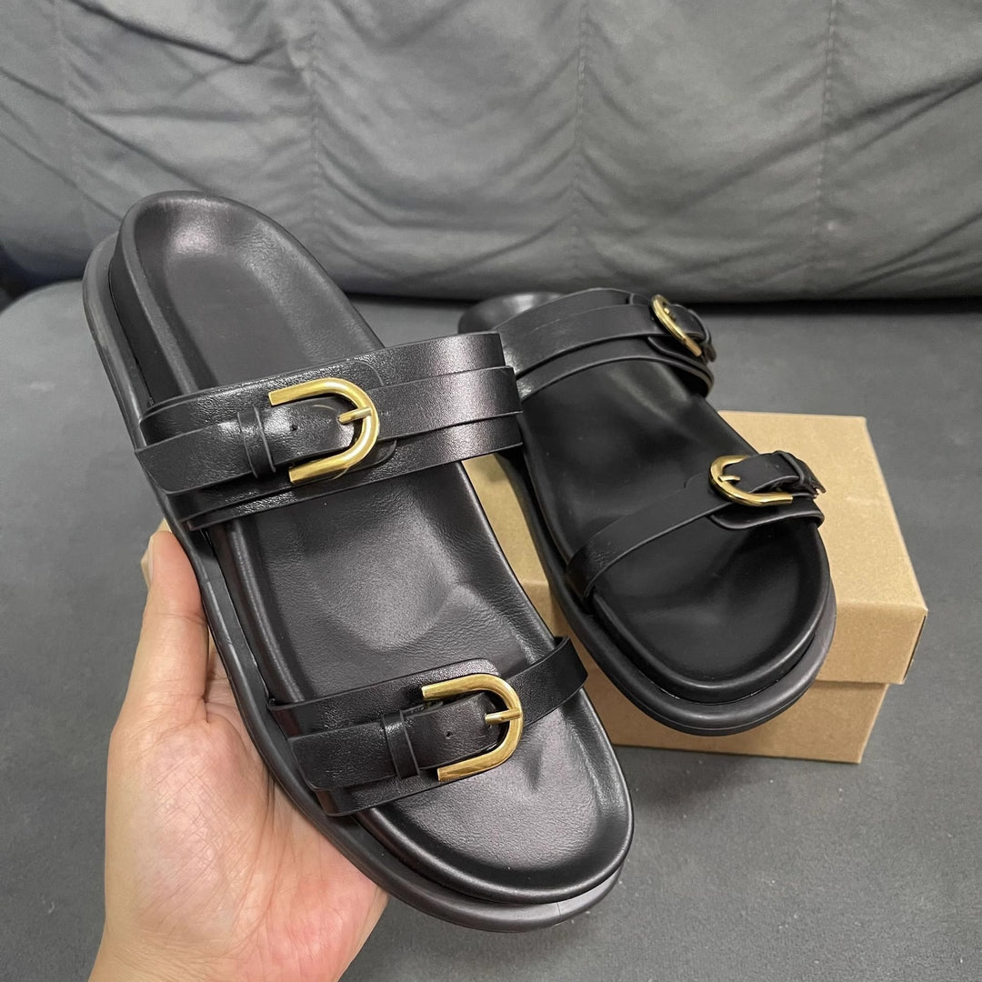 Damen modische Riemensandalen mit eleganten Schnallen EB